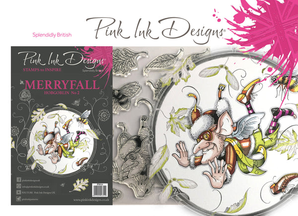 Pink Ink Designs A5 Clear Stamp, Hobgoblin No. 2, Flying Goblin, Merryfall