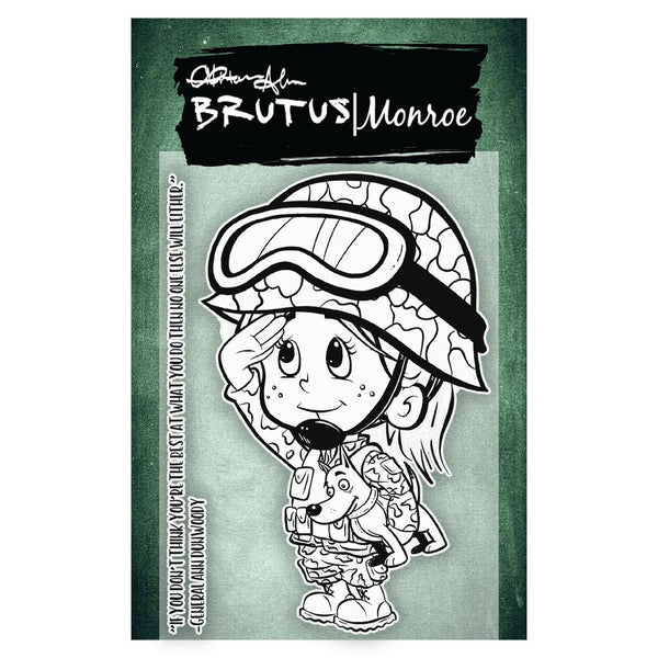 Brutus Monroe, Clear Stamps 3"X4", When I Grow Up - Military