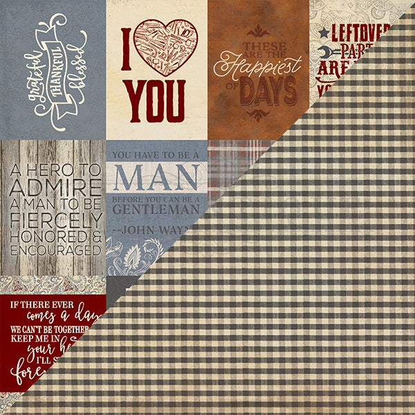 Mister Eleven, Double-Sided Cardstock 12"X12", #11 3"X4" Cut-Apart Images & Sentiments