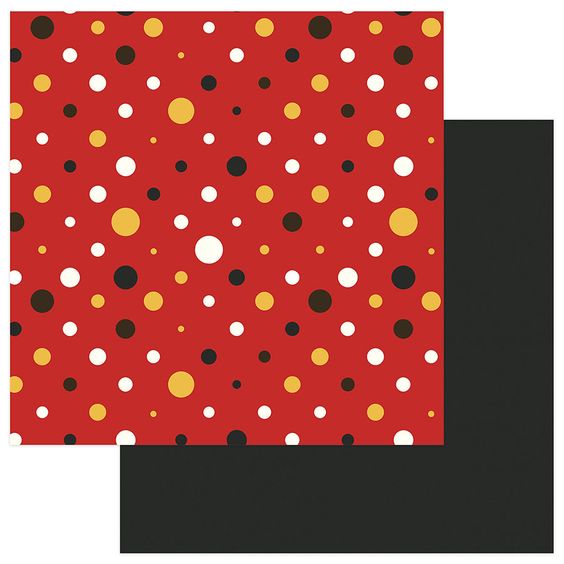 Photo Play, ColorPlay, A Day At The Park, Double-Sided Cardstock 12"x12", Multi Dot/Black
