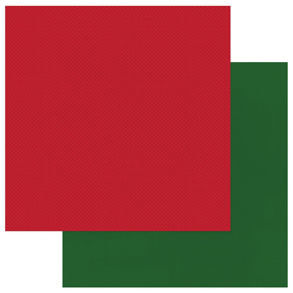 Photo Play 12X12 Patterned Paper, O Canada Christmas - Solids+ Green/Red