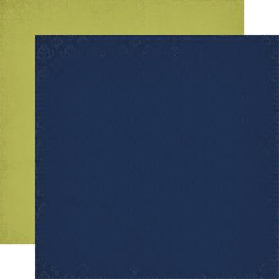 Echo Park Paper, Once Upon A Time, 12"x12" Double-Sided Cardstock, Dark Blue/Light Green