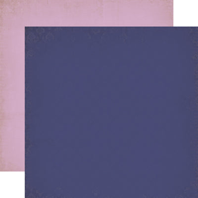 Echo Park Paper, Once Upon A Time, Double-Sided Cardstock 12"X12",  Dark Purple/Light Purple Solid