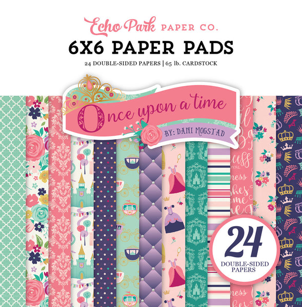 Once Upon A Time Princess, 6"x6" Paper Pad - Scrapbooking Fairies