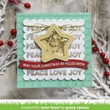 Lawn Fawn, Clear Stamps 4"X6", Offset Sayings:  Christmas
