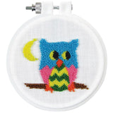 Design Works Punch Needle Kit 3.5" Round, Owl