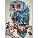 Collection D'Art Diamond Embroidery Gem Kit 10.6"X15", Owl