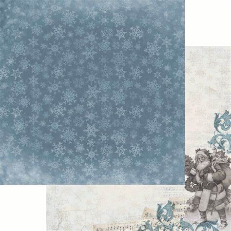 Frosted Collection, Double-Sided Cardstock 12"X12", Chilly