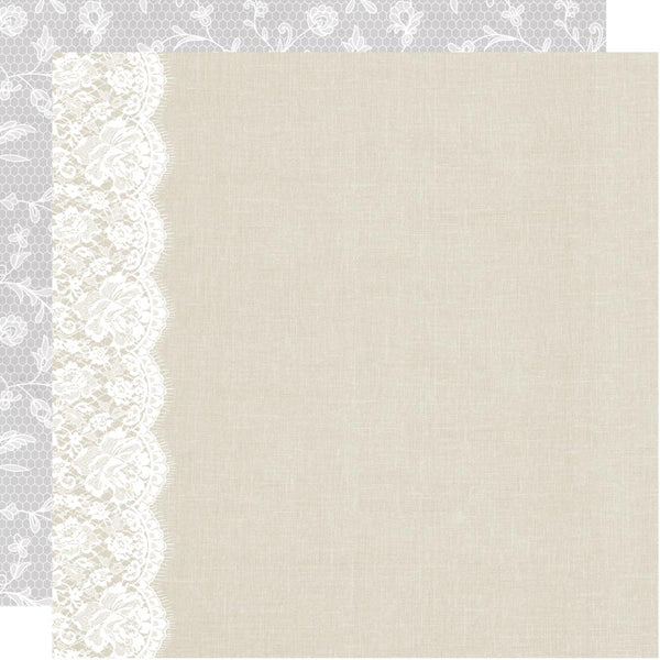 Kaisercraft, Two Souls Collection, Double-Sided Cardstock 12"X12", Lace Trim
