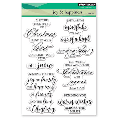 Penny Black, Clear Stamp, Joy & Happiness