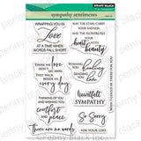 Penny Black, Clear Stamps, Sympathy Sentiments, 5 x 6.5"