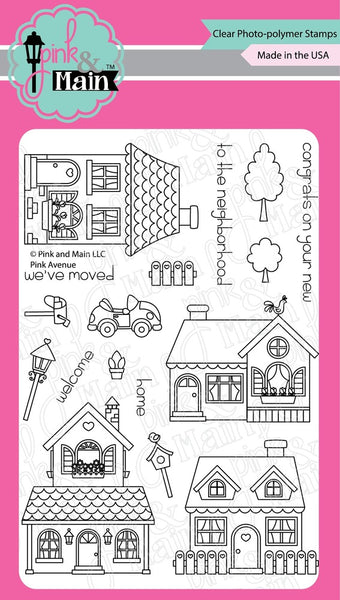 Pink & Main, Clear Photopolymer Stamps, Pink Avenue