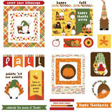 Gnome For Thanksgiving Ephemera Cardstock Die-Cuts