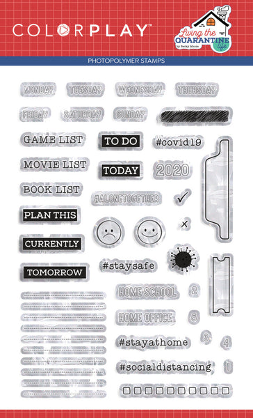 PhotoPlay Photopolymer Stamp, Living The Quarantine Life