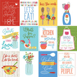 Photo Play, What's Cooking Double-Sided Cardstock 12"X12", Kiss The Cook