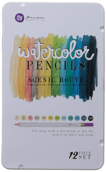 Prima Watercolor Pencils - Scenic Route - Scrapbooking Fairies