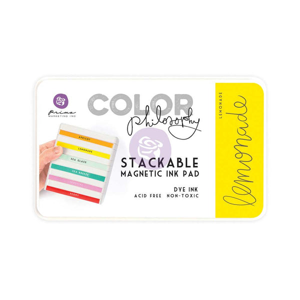 Prima, Magnetic and Stackable Ink Pad, Lemonade
