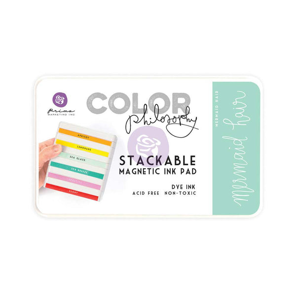 Prima, Magnetic and Stackable Ink Pad, Mermaid Hair