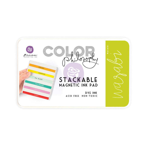 Prima, Magnetic and Stackable Ink Pad, Wasabi