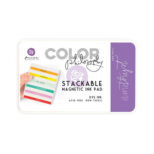 Prima, Magnetic and Stackable Ink Pad, Amethyst