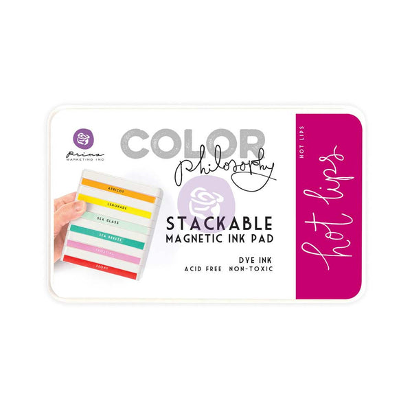 Prima, Magnetic and Stackable Ink Pad, Hot Lips