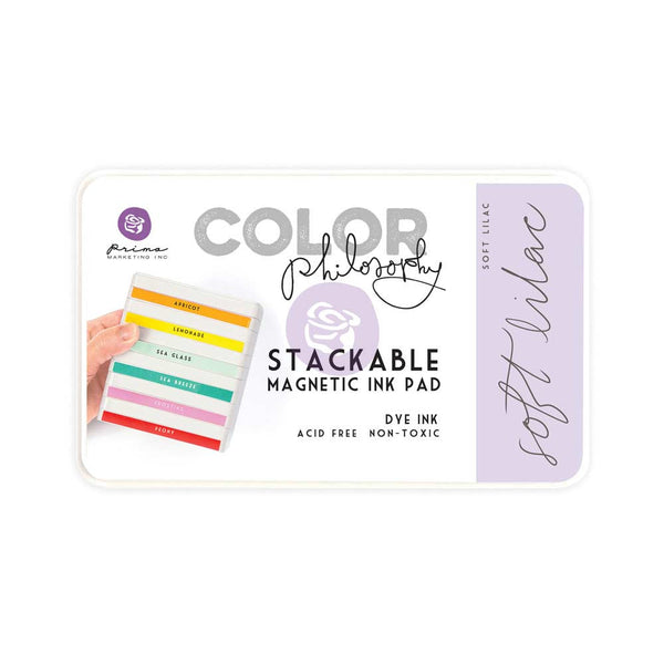 Prima, Magnetic and Stackable Ink Pad, Soft Lilac