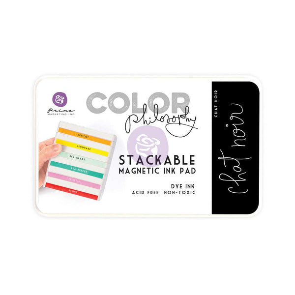 Prima, Magnetic and Stackable Ink Pad, Chat Noir