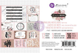 Prima, Amelia Rose Journaling Cards Pad 4"X6" 36/Pkg, 12 Rose Foilled Designs/3 Each