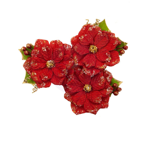 Prima Marketing Mulberry Paper Flowers, 25th/Christmas In The Country