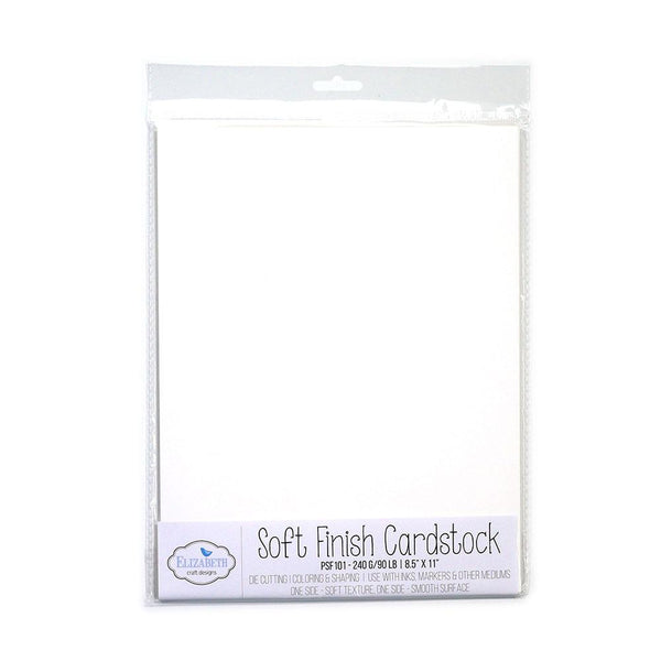 Elizabeth Craft Designs, Soft Finish Cardstock 8.5" X 11", 240gr /90Lb, 10/pk