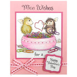 Stampendous, Paper Clip Heart Cling Stamp - Scrapbooking Fairies