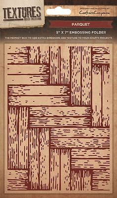 Crafters Companion, Textures Embossing Folder, 5"x7", Parquet