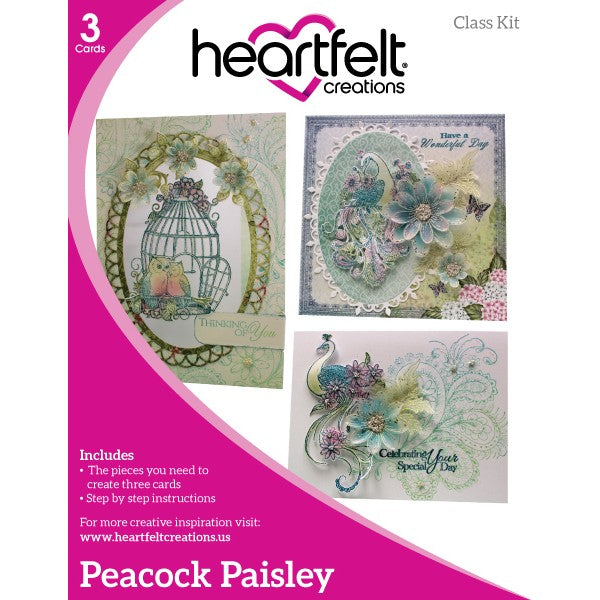 Heartfelt Creations, Peacock Paisley Class Kit