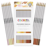 Spectrum Noir, Colorista Coloured Pencil Set for Vibrant Blendable Color, Perfect Portrait (12pc)