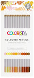 Spectrum Noir, Colorista Coloured Pencil Set for Vibrant Blendable Color, Perfect Portrait (12pc)