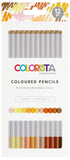 Spectrum Noir, Colorista Coloured Pencil Set for Vibrant Blendable Color, Perfect Portrait (12pc)