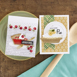 Spellbinders Clear Stamp Set By Tina Smith, Perfect Pie Sentiments & Fillings -Pie