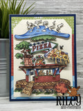 Riley & Company, Urban Chic Business District, Pizza Shoppe dies (set of 8)