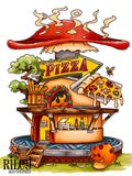 Riley & Company, Urban Chic Business District, Pizza Shoppe dies (set of 8)