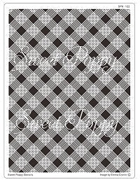 Sweet Poppy Stencil: Plaid, Back plate