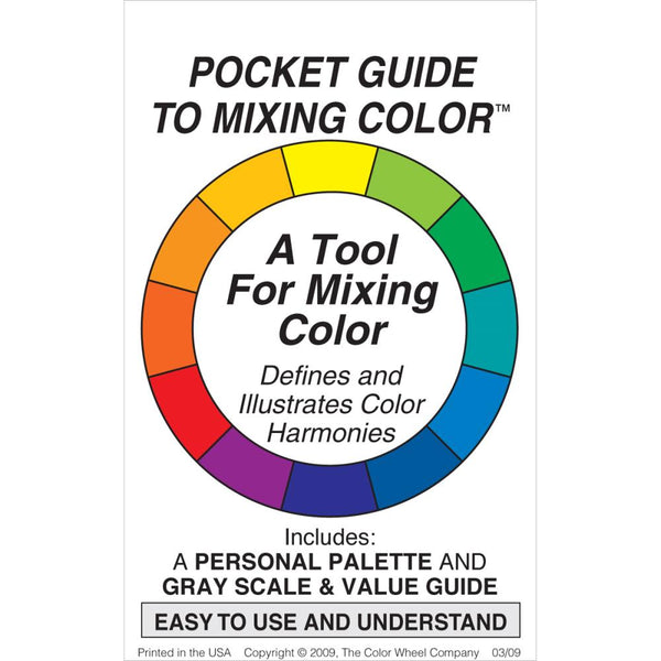 Pocket Guide To Mixing Color by Color Wheel, 3"X5"