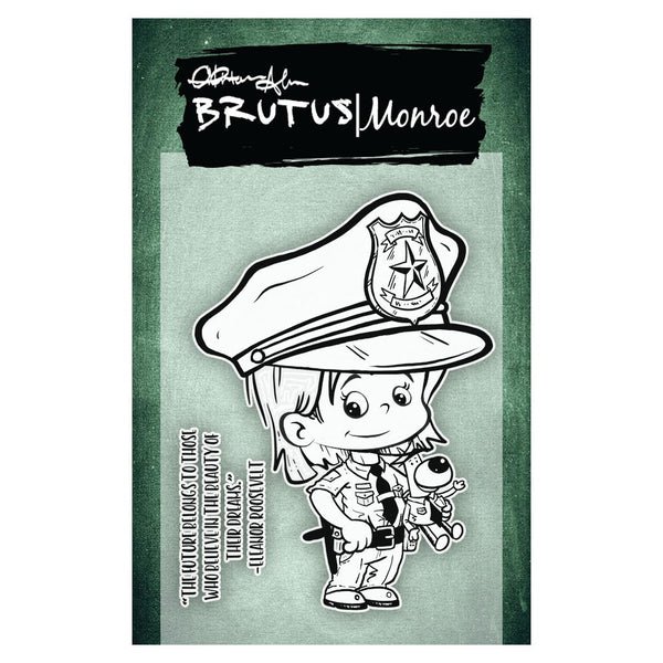Brutus Monroe, Clear Stamps 3"X4", When I Grow Up - Police Officer