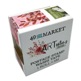 49 And Market Washi Tape Roll, Postage Stamp -ARToptions Rouge