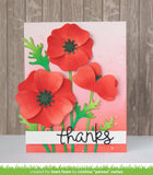 Lawn Cuts Custom Craft Die, Pretty Poppies