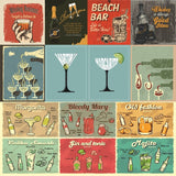 Reminisce, Happy Hour, Double-Sided Cardstock 12"X12", Cocktails & Dreams