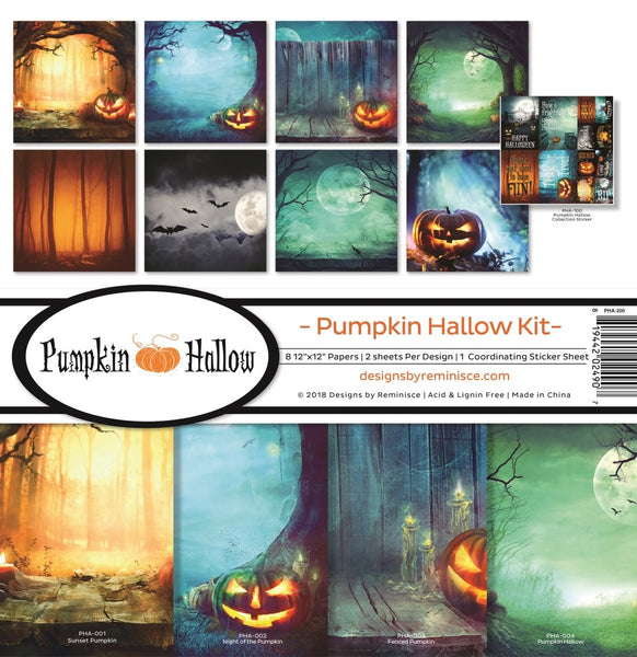 Reminisce Collection Kit 12"X12", Pumpkin Hallow