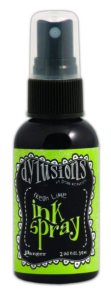 Ranger Dylusions Ink Spray by Dyan Reaveley, Fresh Lime - Scrapbooking Fairies