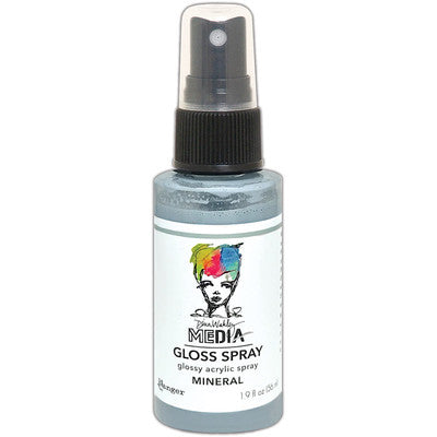 Dina Wakley Media Gloss Sprays 2oz, Mineral