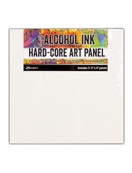 Tim Holtz Alcohol Ink Hard Core Art Panel 4"X4", 3/Pkg