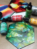 Tim Holtz Alcohol Ink Hard Core Art Panel, 4"X4" 3/Pkg, Hexagon